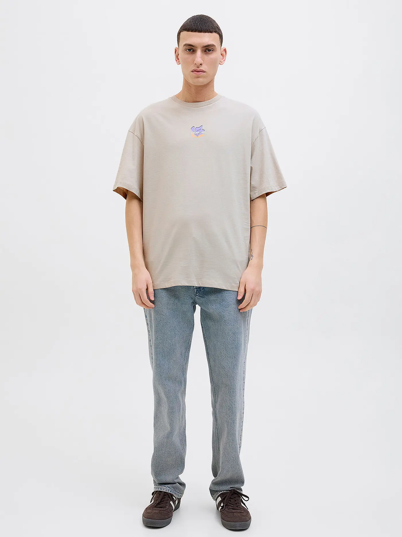 JACK & JONES | T-Shirt JJEAMES | beige